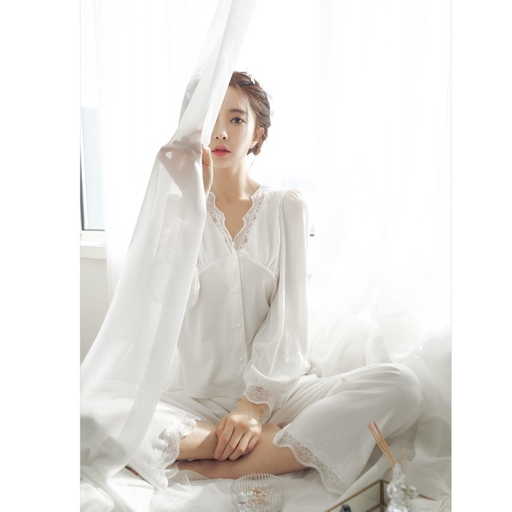 Đồ Bộ Mặc Nhà Pijama Cao cấp Lụa Satin Trơn đẹp IVY660