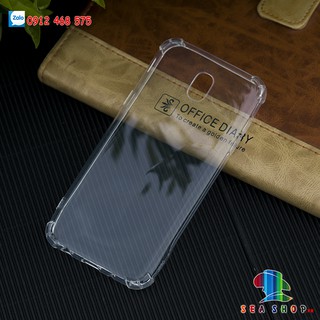 Ốp lưng samsung j7 plus / sm-j7310 nhựa dẻo - chống sốc - trong suốt - làm dày 4 góc để chống va đập
