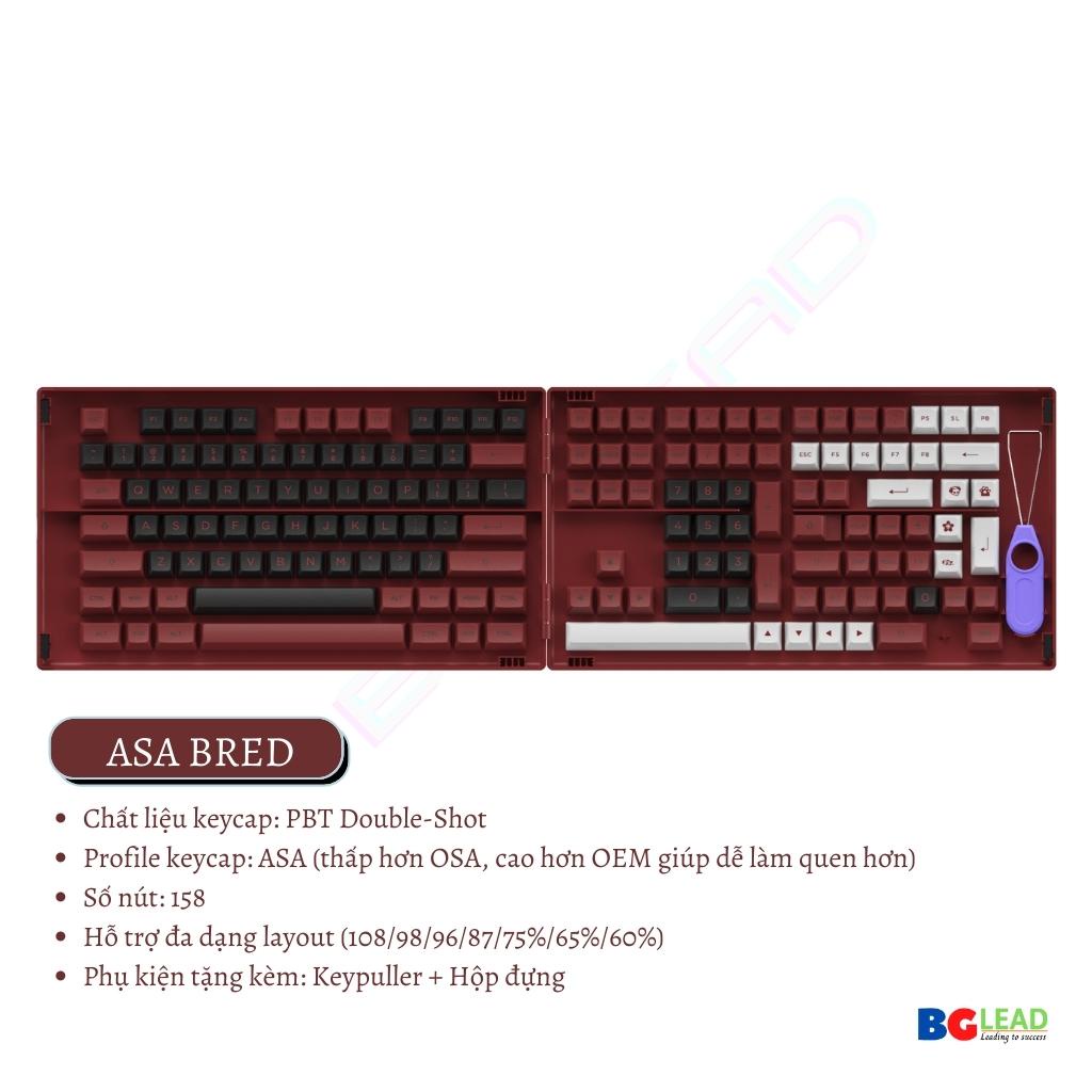 [Chính hãng] Bộ sưu tập keycap cho bàn phím cơ AKKO - ASA Profile 158 nút| 198 nút - Mai Hoàng phân phối