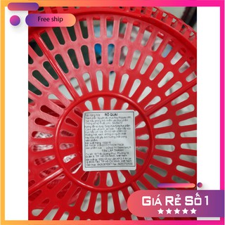 FREESHIP Rổ nhựa tròn 32cm có quai Tân Lập Thành -THSHOP