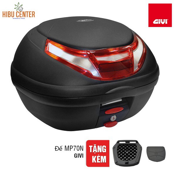 Thùng Givi E350RN FLOW II Công Nghệ Monolock Gắn Sau Xe Máy Motor Tay ga Kèm Đế Đệm Hàng Chính Hãng – HBCENTER