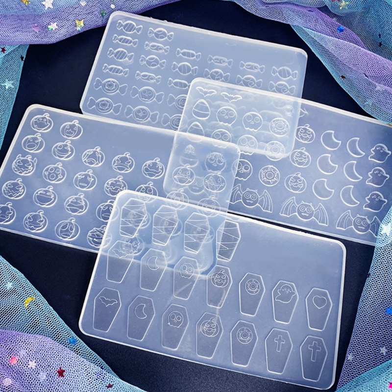 Khuôn Silicone Làm Bông Tai Phong Cách Halloween Độc Đáo