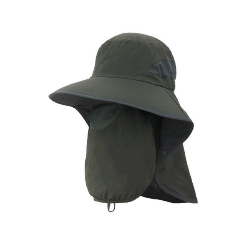 Mũ golf chống nắng bán nguyệt có khẩu trang che mặt và gáy,chất liệu thoáng mát