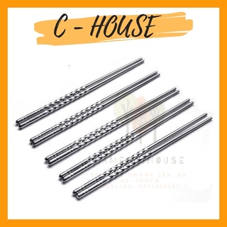 VỈ 5 ĐÔI ĐŨA INOX 22CM