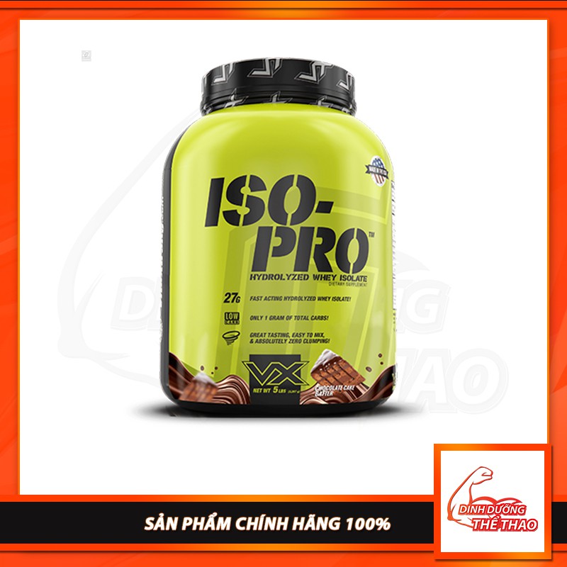 Sữa Tăng Cơ 100% Hydrolyzed Whey Vitaxtrong Iso Pro 5lbs (2.4kg) Chính Hãng