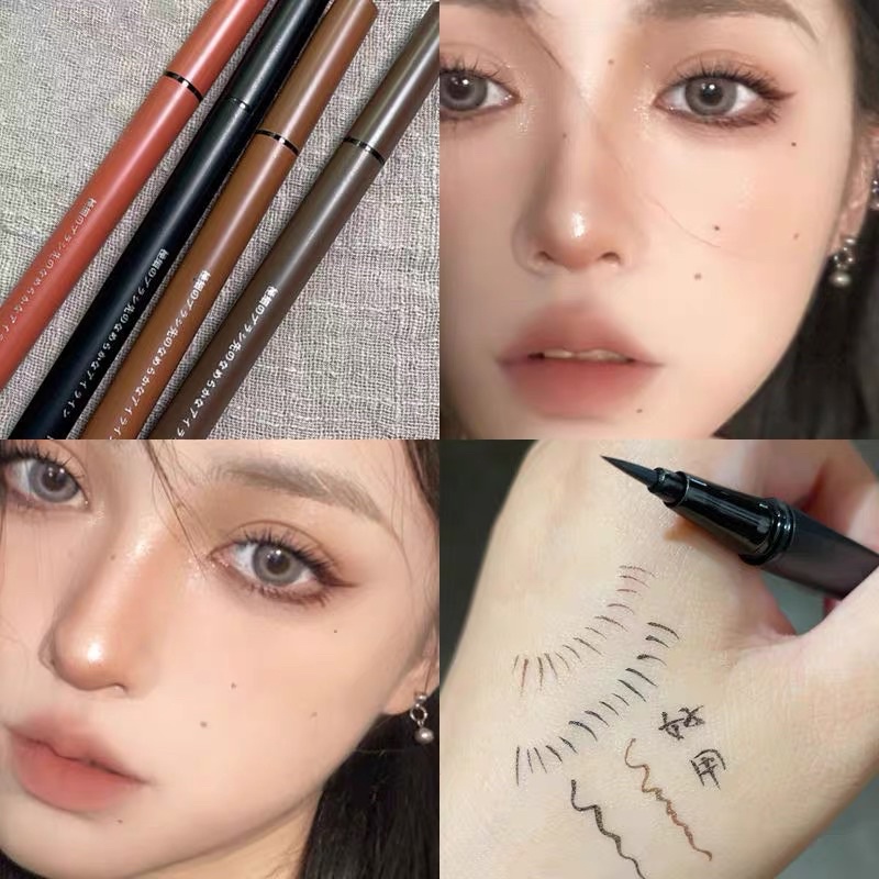 Bút Kẻ Mắt Nước Siêu Mảnh, Vẽ Mi Dưới Nét Tự Nhiên, Mềm Mại, Chống Thấm Nước, Lâu Trôi