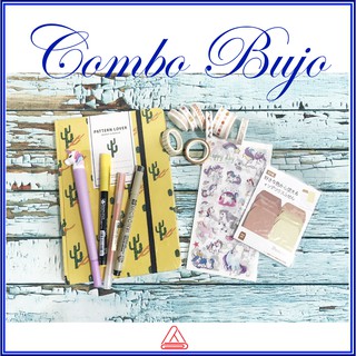 [Combo] Bullet Journal for Beginners (sổ, bút, sticker, washitape, note) Itoya