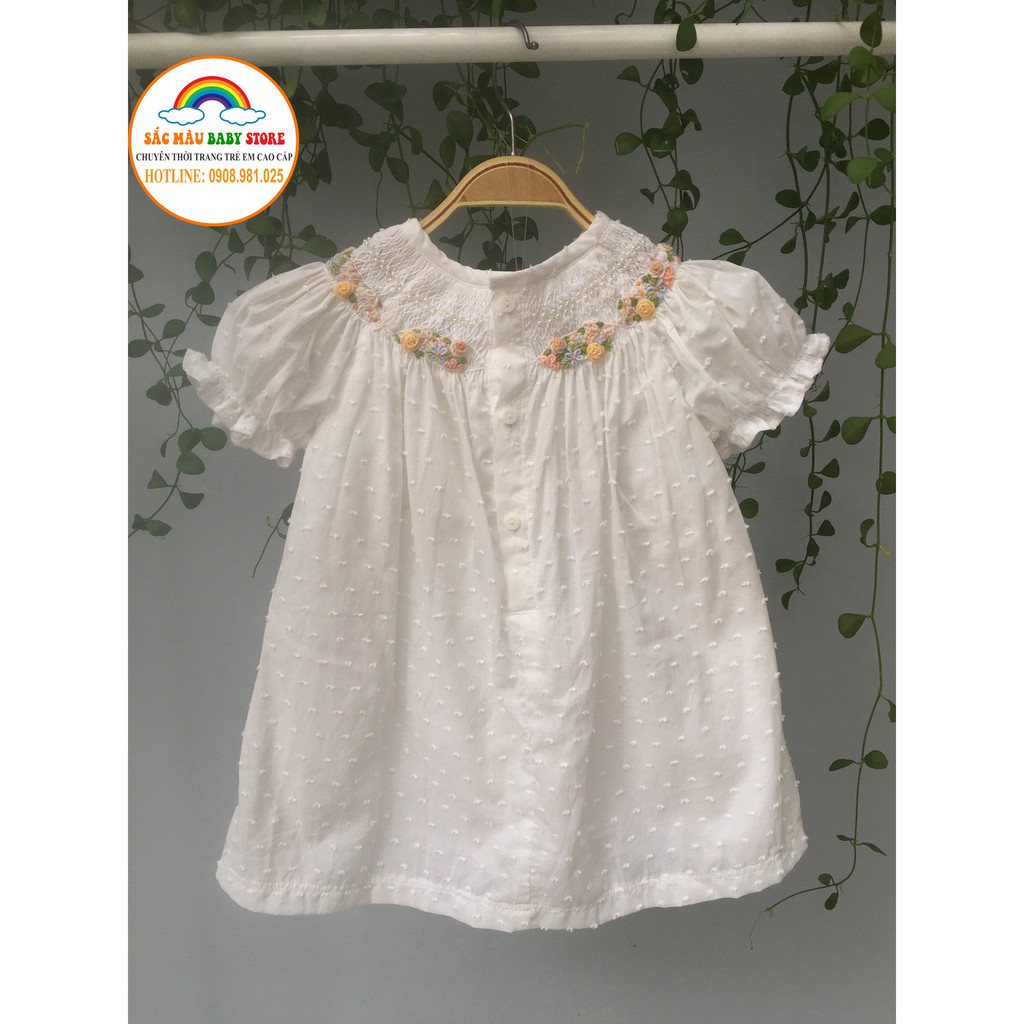 ĐẦM SMOCK ĐÔI MẸ VÀ BÉ THUYỀN HOA