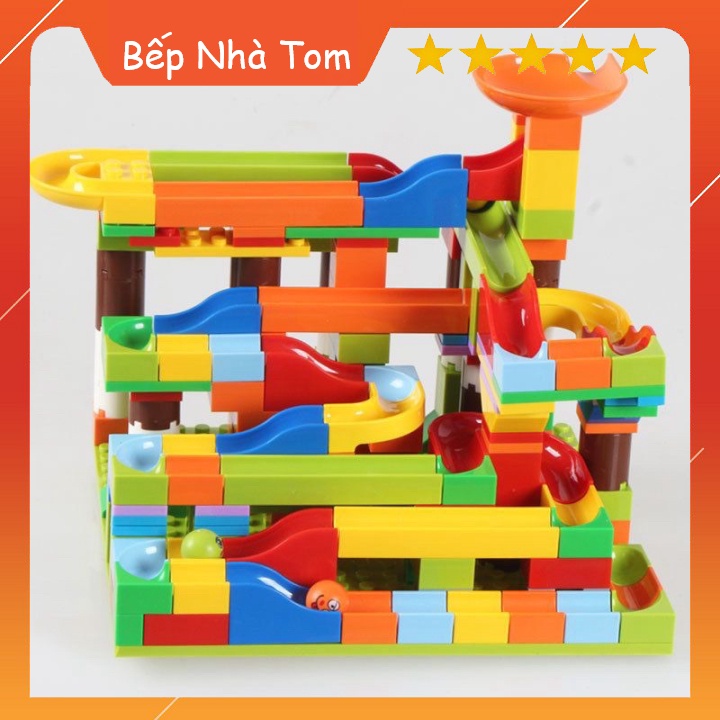 Bộ Xếp Hình Cầu Trượt Thả Bi 206 Chi Tiết Cho Bé Đồ Chơi Xếp Hình Phát Triển Trí Não