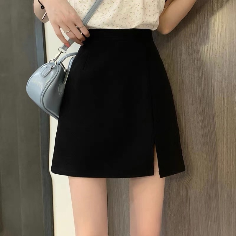 Chân váy nữ thời trang công sở xẻ tà ngắn thanh lịch cho nữ | BigBuy360 - bigbuy360.vn