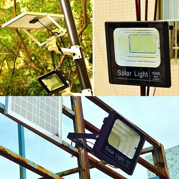 Đèn Năng Lượng Mặt Trời, Đèn LED Solar Light 40W 60W 100W- Đèn LED Sân Vườn Ngoài Trời Công Nghệ Cao