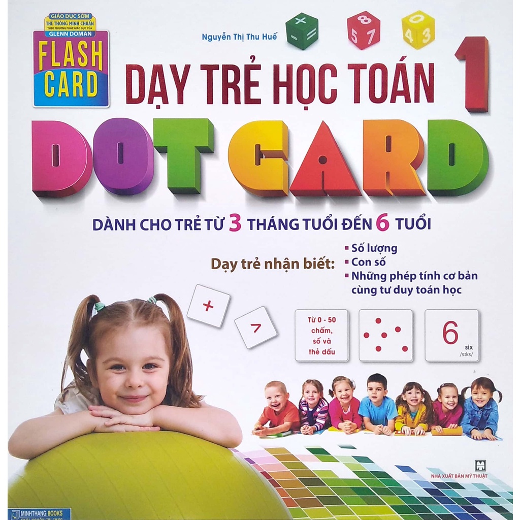 Sách - Flashcard - Dạy trẻ học Toán Dotcard tập 1 (hộp)-tái bản