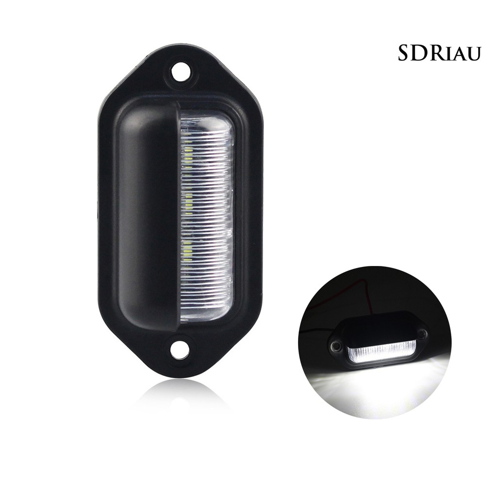 Đèn chiếu sáng biển số 6 LED 12-24V tiện lợi dành cho xe hơi tàu thuyền