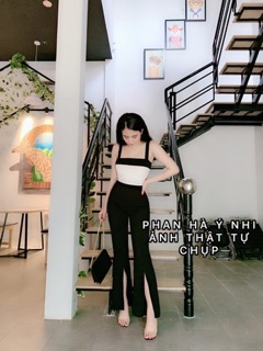 set quần loe xẻ ( kèm ảnh thật )