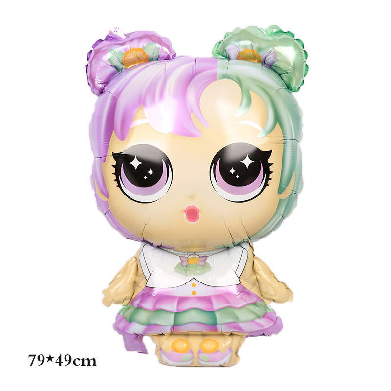 Bong Bóng Hình Búp Bê Lớn Trang Trí Tiệc Sinh Nhật Độc Đáo