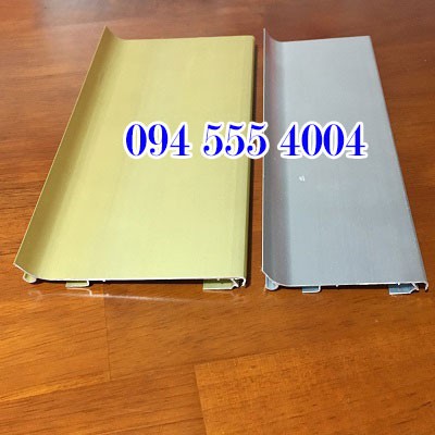 NEP MẪU 10CM - NẸP NHÔM TRANG TRÍ, LEN CHÂN TƯỜNG, NẸP LEN, LEN TƯỜNG NHÔM,PHÀO CHỈ CHÂN TƯỜNG, PHÀO NẸP