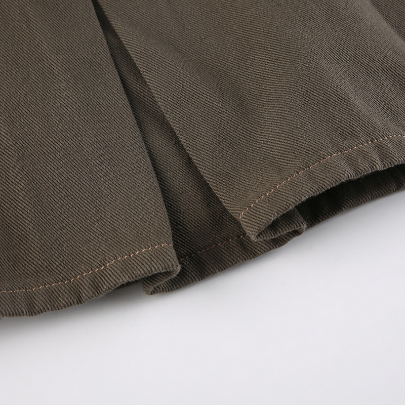 Chân váy jean Lưng Cao Xẻ Tà In Họa Tiết Ngôi Sao Phong Cách Đường Phố Cá Tính Cho Nữ