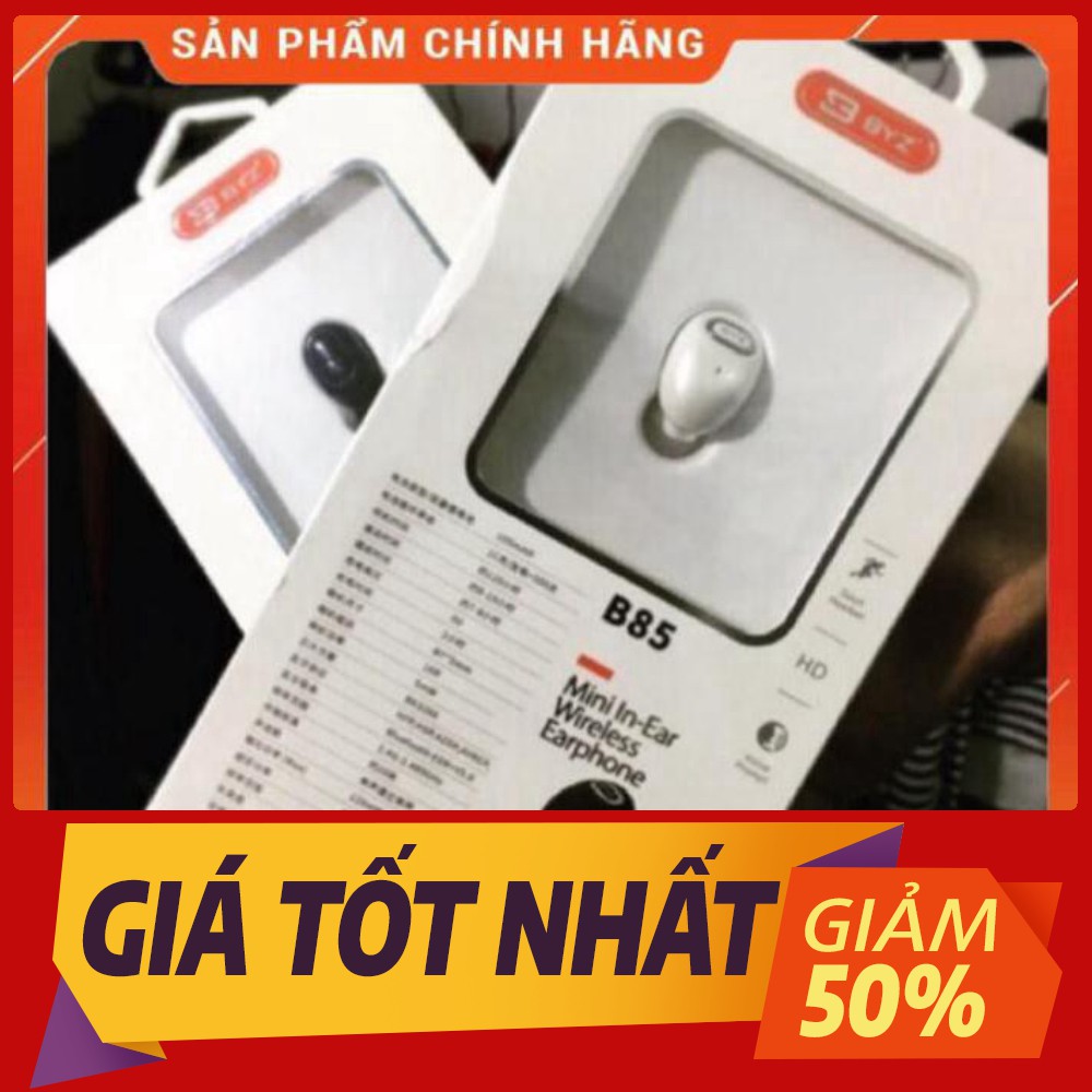 GIÁ SIÊU YÊU Tai Nghe Bluetooth 1 Tai B.Y.Z - Tai Nghe Không Dây Nghe Nhạc 1 Tai B85 SALE