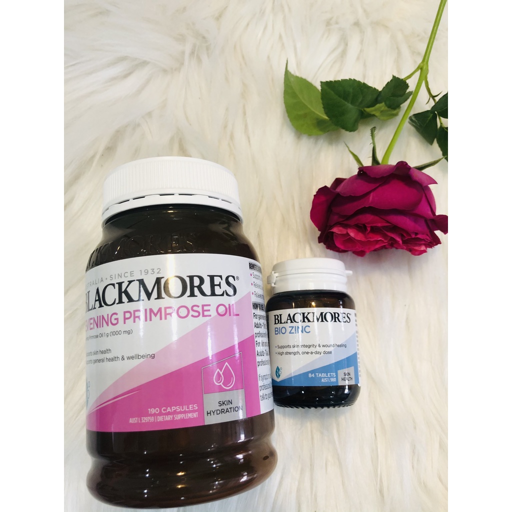 [Hàng chuẩn Úc] Combo giảm mụn, trắng sáng đẹp da (Blackmores Hoa Anh Thảo + Kẽm Zinc) date 2023 | BigBuy360 - bigbuy360.vn
