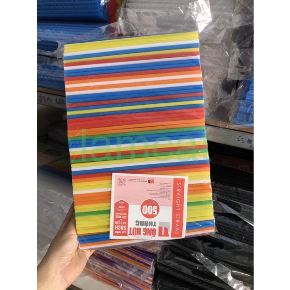 0.5Kg Ống hút đủ màu phi 6/ phi 8 uống nước ngọt, cafe, chanh dây