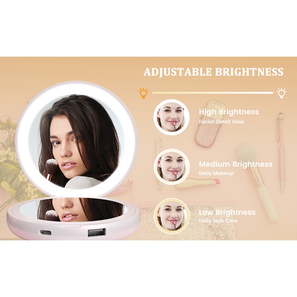 Gương trang điểm mini YEELIGHT 4 trong 1