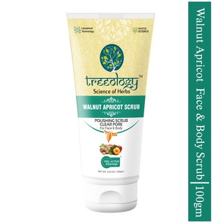 Tẩy da chết mờ thâm, sạch sâu từ quả mơ và hạt óc chó Treeology 100gram | BigBuy360 - bigbuy360.vn