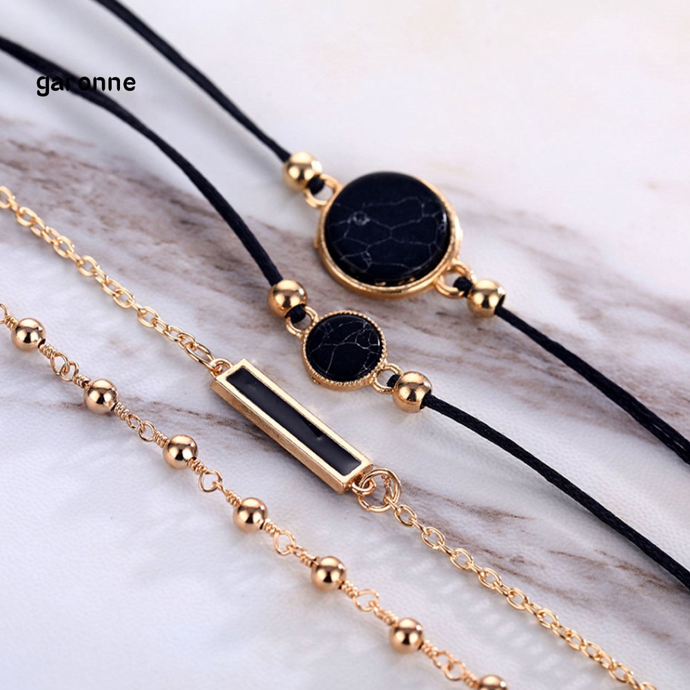 Set 4 Vòng Tay Phong Cách Bohemian Thời Trang Cho Nữ