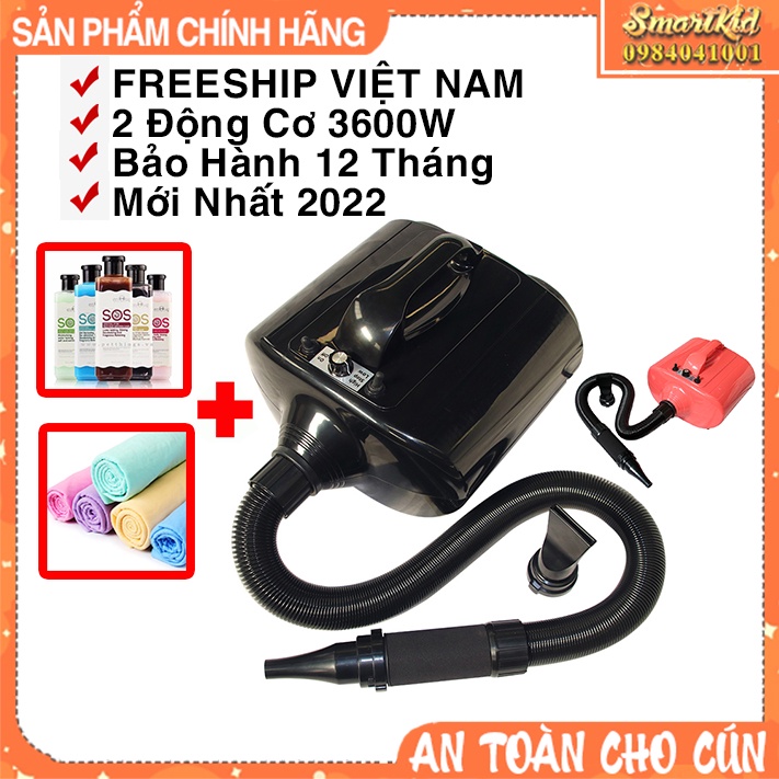 Máy Sấy Lông Cho Chó 2 Mô Tơ 3600W New Model 2022 SN203 (Các Bạn Chat Với Shop Lấy Mã FreeShip 70k Nhé)