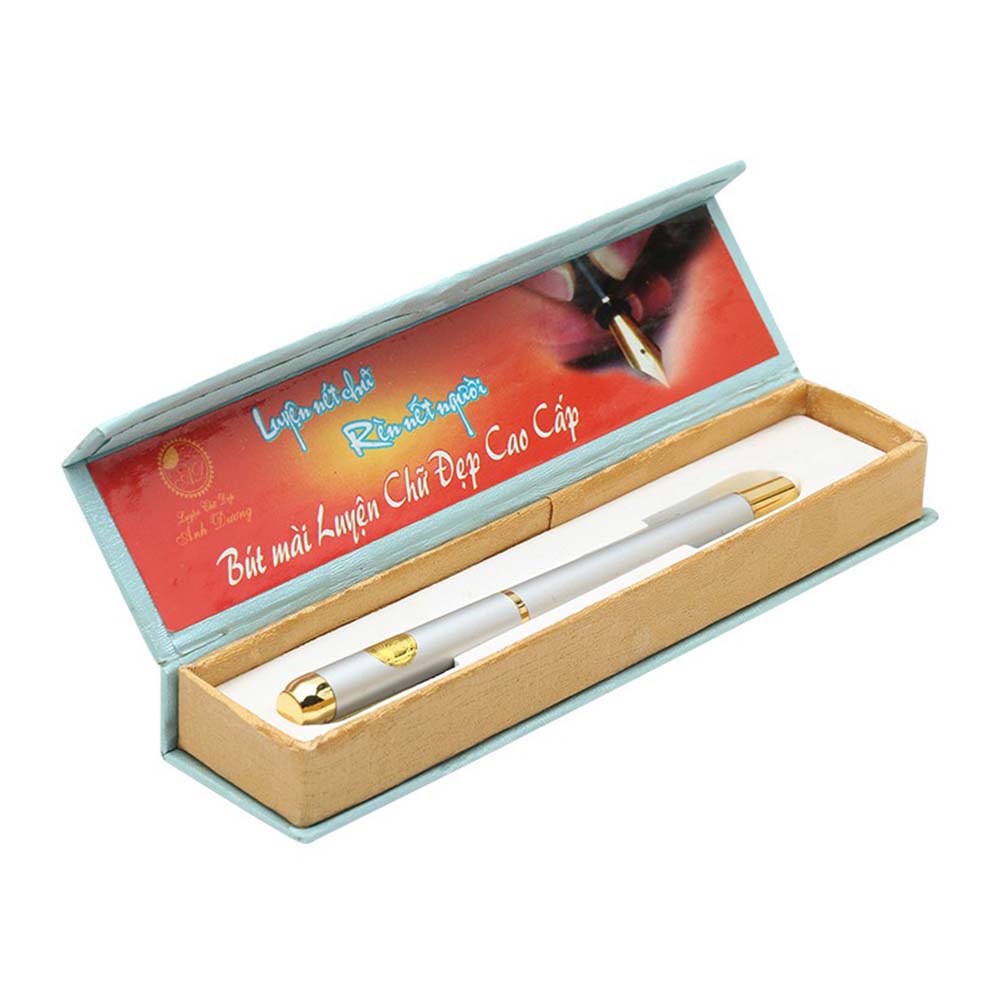 Bút máy/Bút mài Ánh Dương AD067 - DKVPP.Store ngòi mài vàng 24, Bút máy viết chữ đẹp nét thanh đậm