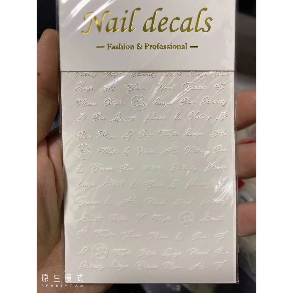 STICKER CHỮ TRANG TRÍ NAIL DH090