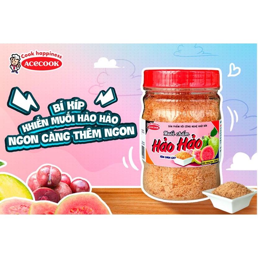 Lốc 6 hủ x 120gr muối chấm Hảo Hảo Tôm chua cay