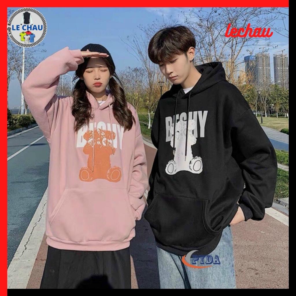 Áo hoodie unisex form rộng AHD05 LECHAU streetstyle nam nữ ulzzang hottrend vải nỉ mềm mịn rẻ đẹp