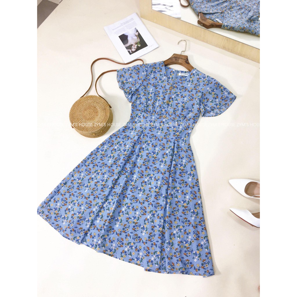 [Mã FAMALLT5 giảm 15% đơn 150k] Váy Xoè Hoa Lá Zym's House - V1162 | BigBuy360 - bigbuy360.vn
