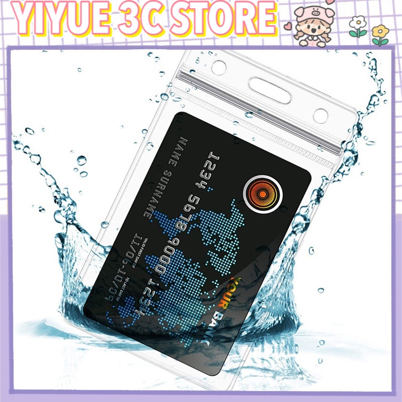 1 X Ngăn Đựng Thẻ ID Trong Suốt Chống Thấm Nước YKD