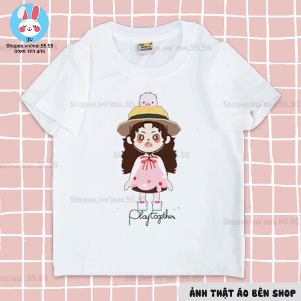 Áo thun Play Together giá rẻ - Mẫu Lễ Tình Nhân, Alice,Ngôi Sao Học Đường - Hình in nét dễ thương