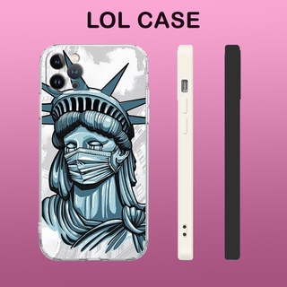 Ốp lưng liberty statue đeo khẩu trang pro 13 11 12 promax 7 8 plus xs X Xr  ART20224383