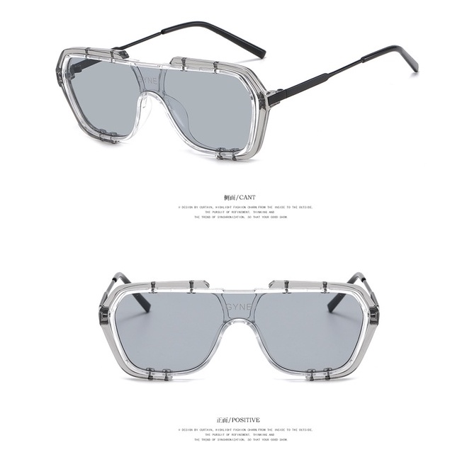 Kính Mát Gọng Vuông Lớn Chống Tia Cực Tím Phong Cách retro Cho Nam Và Nữ