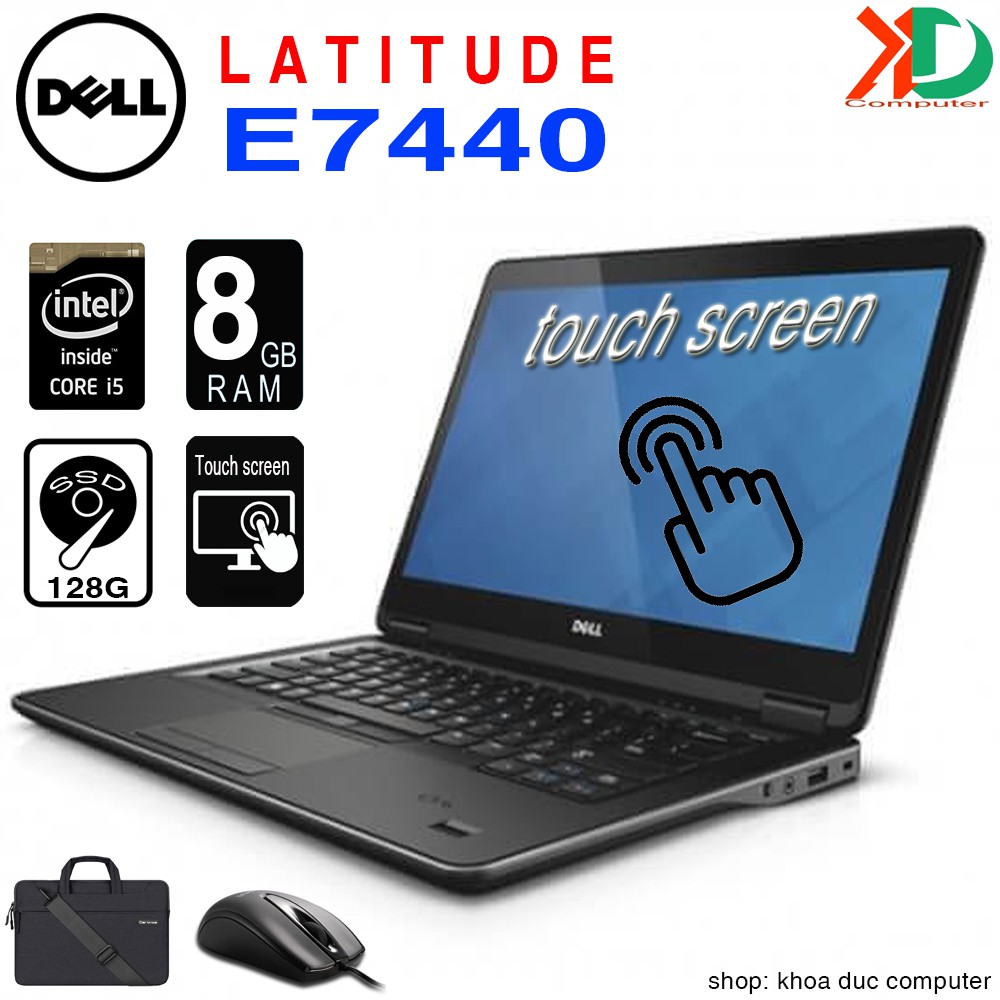 Laptop Dell Latitude E7440 Core i5-4300U/8gb Ram/128gb SSD/ màn Full HD cảm ứng 14inch vỏ nhôm siêu bền | WebRaoVat - webraovat.net.vn