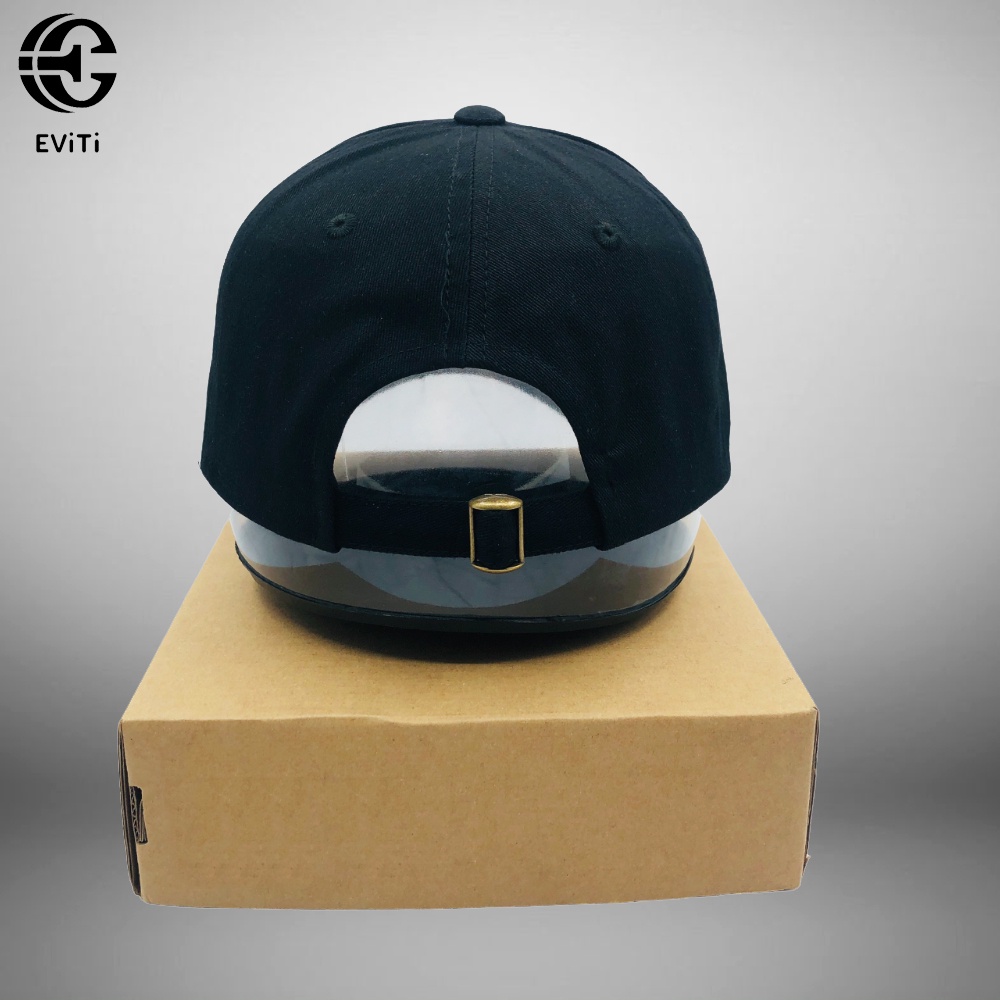 Mũ/Nón lưỡi trai  đen thêu logo NY trắng dành cho cả nam và nữ, FREE SIZE chất liệu kaki dày dặn hợp thời trang