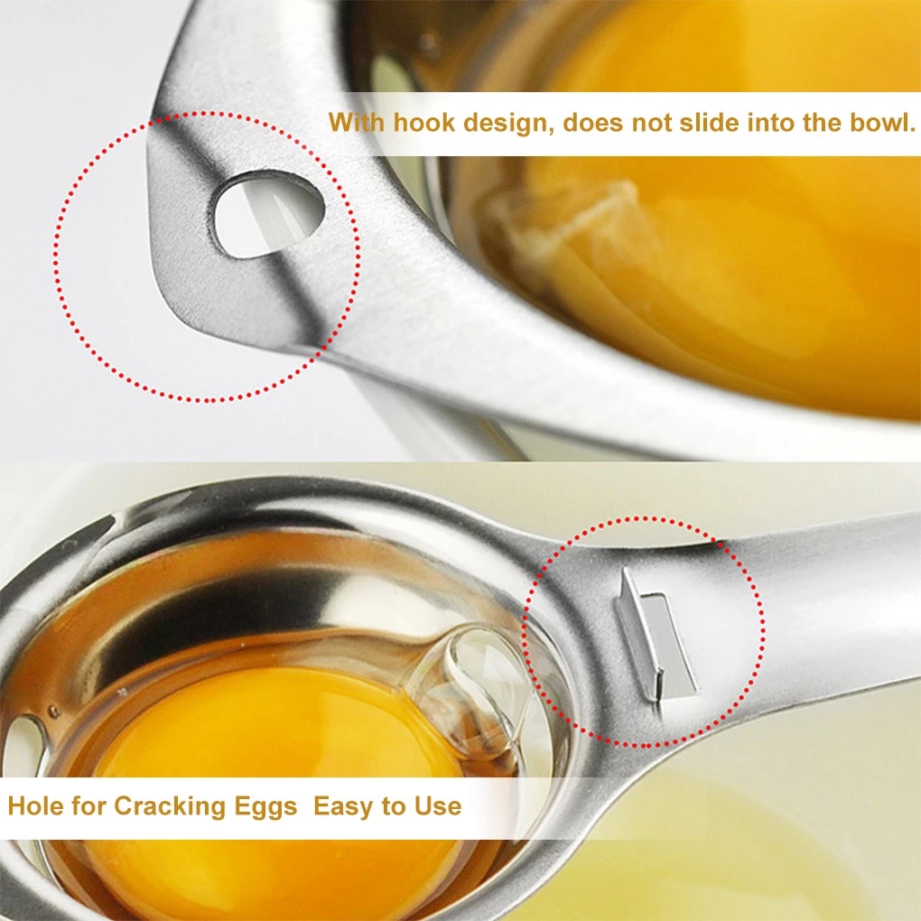 Dụng Cụ Tách Lòng Đỏ Trứng Bằng Thép Không Gỉ