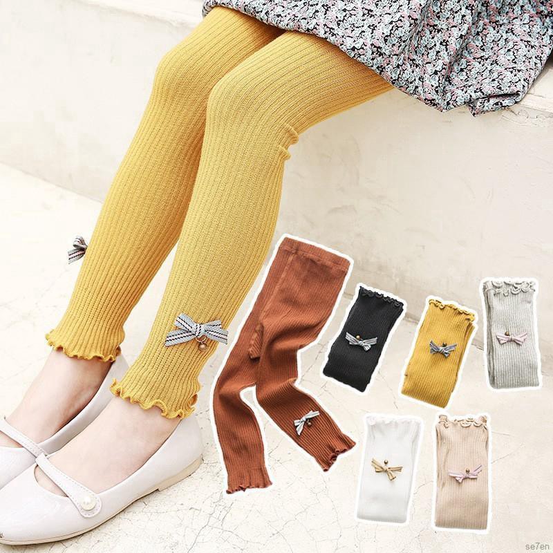 Quần Legging đính nơ đáng yêu cho bé gái