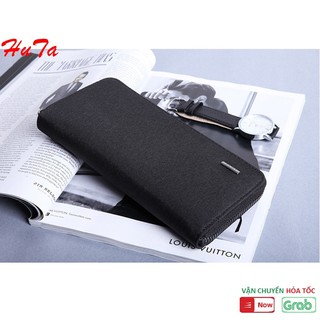 Bóp dài cầm tay Kaka dáng đưng thời trang, chất jeans cao cấp chống nước