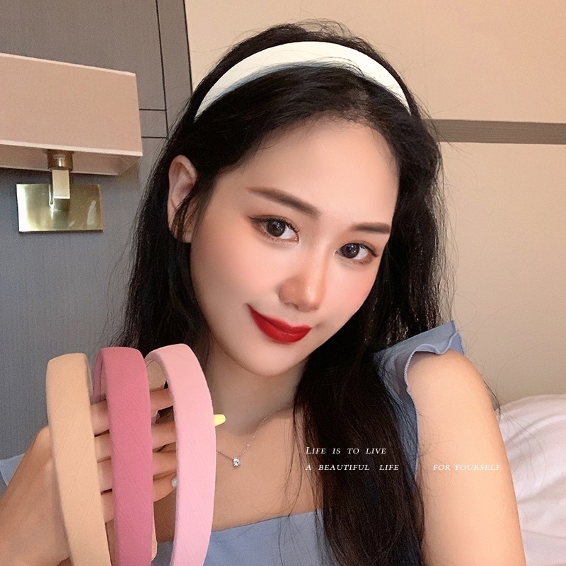 Bờm tóc cài tóc vintage màu trơn màu nâu nhẹ nhàng nữ tính phong cách Hàn Quốc