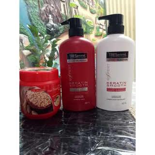 (mua 1 tặng 1) Cặp dầu-xả treseme tặng 1 ủ tóc Thái Lan