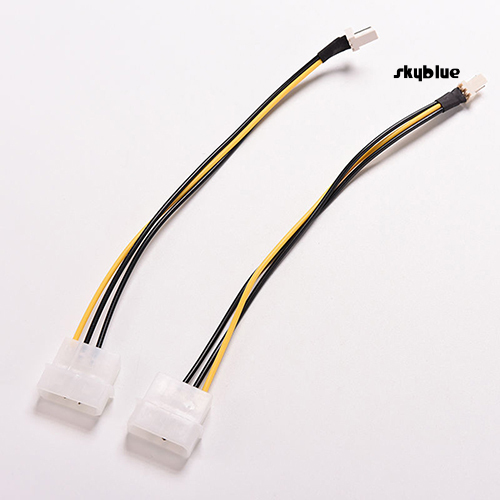 Bộ 5 Dây Cáp Chuyển Đổi 4-pin Molex / Ide Sang 3-pin Cpu Dài 20cm