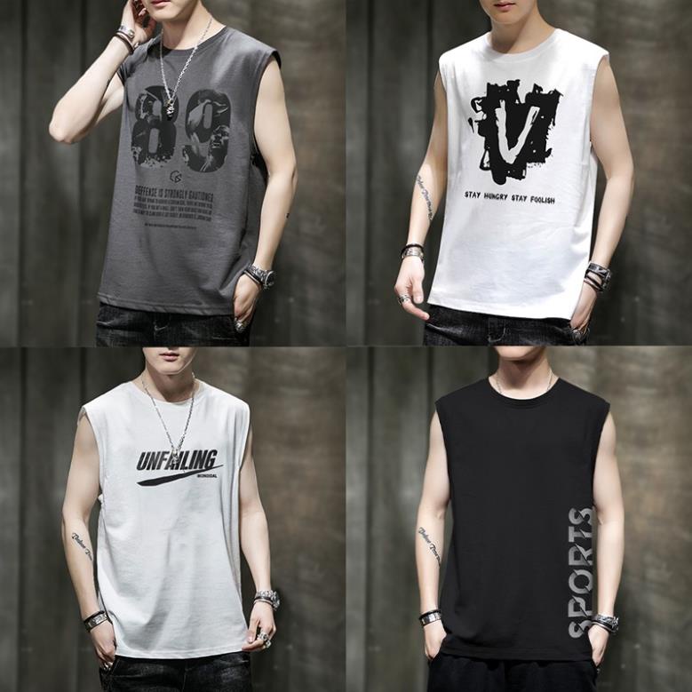 Áo ba lỗ nam TINOFUN Áo thun nam 3 lỗ Tanktop sát nách thể thao chất vải co dãn mềm mịn phong cách 10 màu !