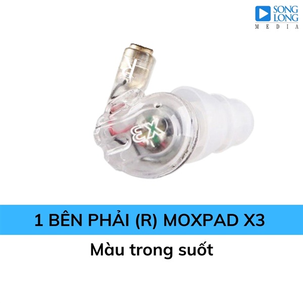 Tai nghe Moxpad x3 - combo trọn bộ + tai lẻ + phụ kiện - chính hãng phân phối