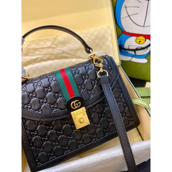 Túi Xách Cao Cấp Da Bò Dập Logo sz21cm