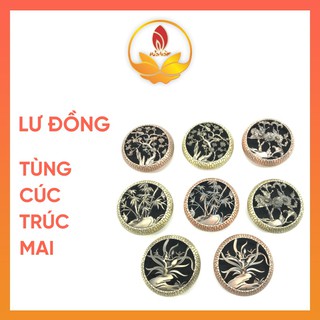 Hỏa Trầm Lư Đồng Xông Nhang Trầm Hương Phong Thủy Tùng, Cúc, Trúc, Mai