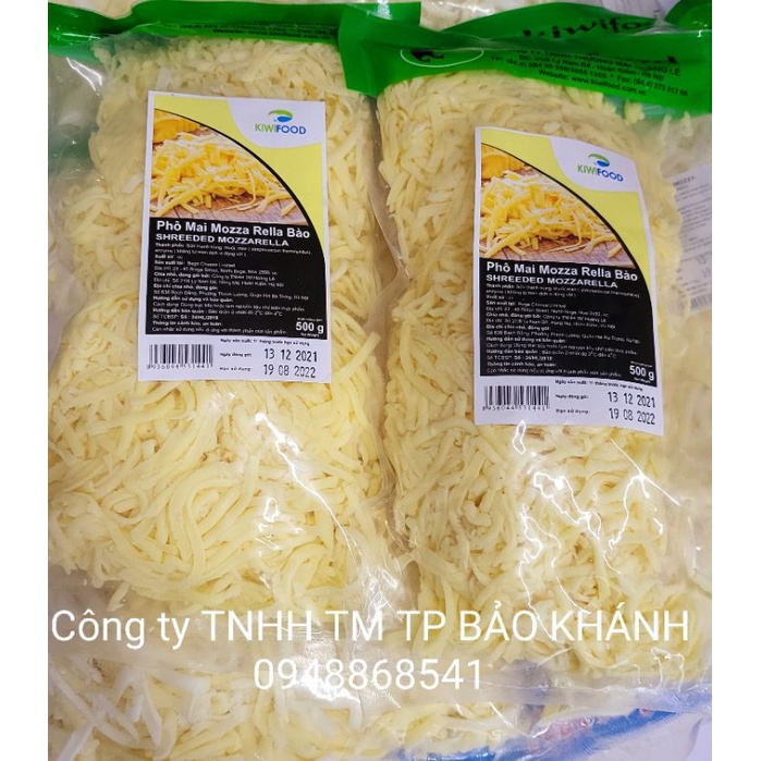 Phomai mozzarella Úc bào sợi 500g Kiwifood